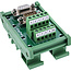 InLine® D-Sub 9 aansluitblok, bus/stekker, schroefaansluiting, DIN-rail
