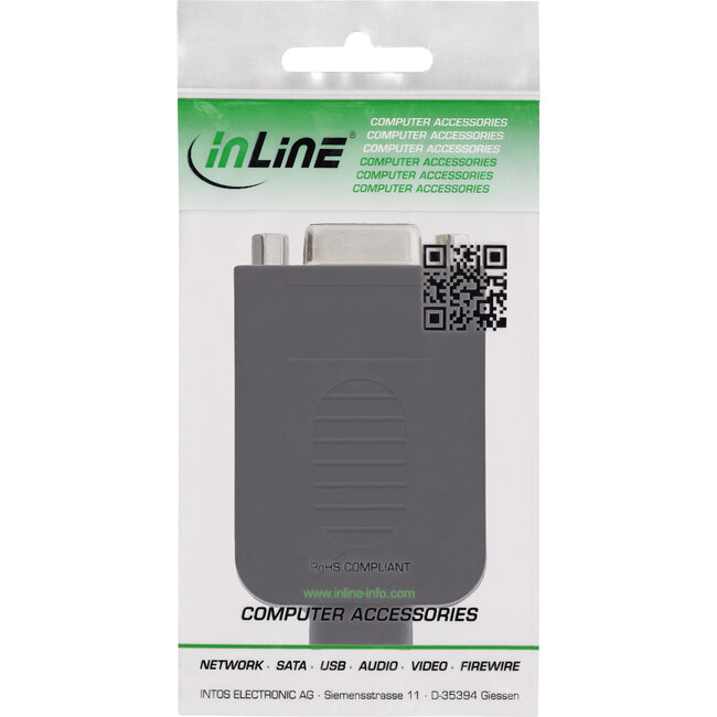 InLine® D-Sub 9 breakout aansluitblok, socket, schroefaansluiting