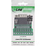 InLine® klemmenblok D-Sub 9-plug, schroefaansluiting, schroefzekering