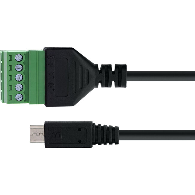 InLine® Micro stekker naar aansluitblok, 5-pins, met kabel