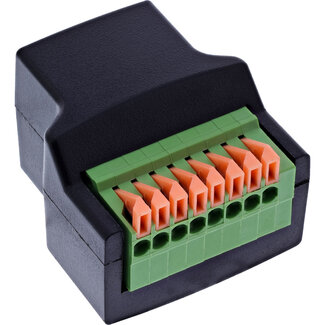 InLine® InLine® RJ45 contactdoos naar aansluitblok, 8-pins, indrukklem