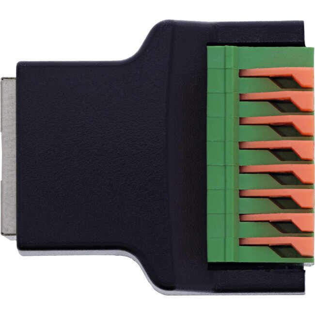 InLine® RJ45 contactdoos naar aansluitblok, 8-pins, indrukklem