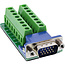 InLine® aansluitblok, VGA (HD15), stekker, 2-rij, schroefaansluiting