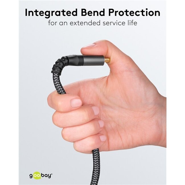 Goobay Plus HDMI verlengkabel | HDMI2.1 (8K 60Hz + HDR) | 0,50 meter