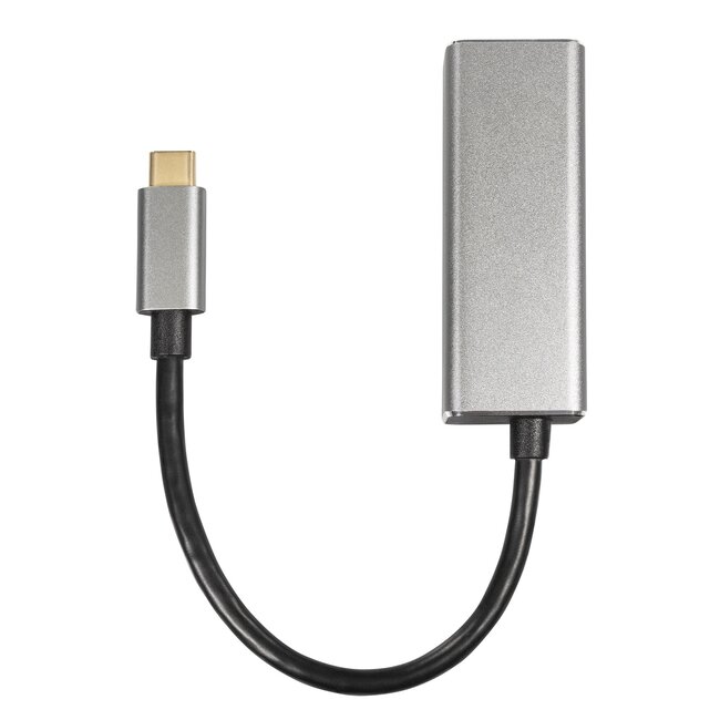 USB-C naar RJ45 LAN adapter | USB3.0 | CAT6 | aluminium | 0,15 meter