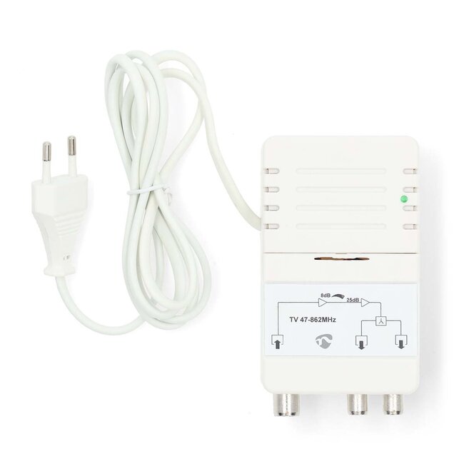 Nedis CAI antenneversterker | 2 uitgangen | 25 dB