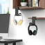 My Wall bureauklem voor hoofdtelefoons en headsets | zwart
