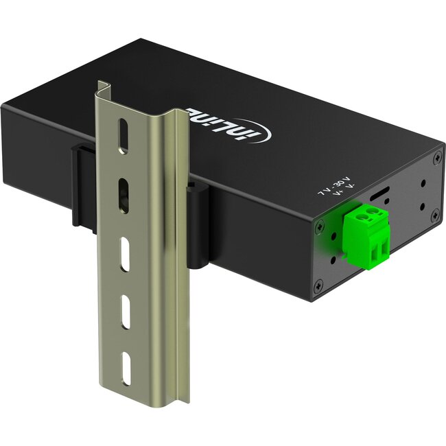 InLine industriële USB hub | 7x USB-A | USB3.0 5 Gbps | 48W voeding