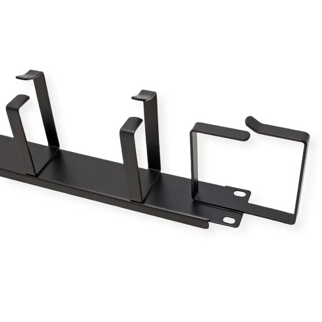 19 inch blindpaneel met 6 kabelogen (G-type) | 1U | zwart