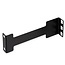 Diepte uitbreider voor 10 inch / 19 inch componenten | 15cm | 1U | zwart | 2 stuks