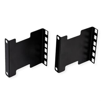 Value Diepte uitbreider voor 10 inch / 19 inch componenten | 10cm | 2U | zwart | 2 stuks