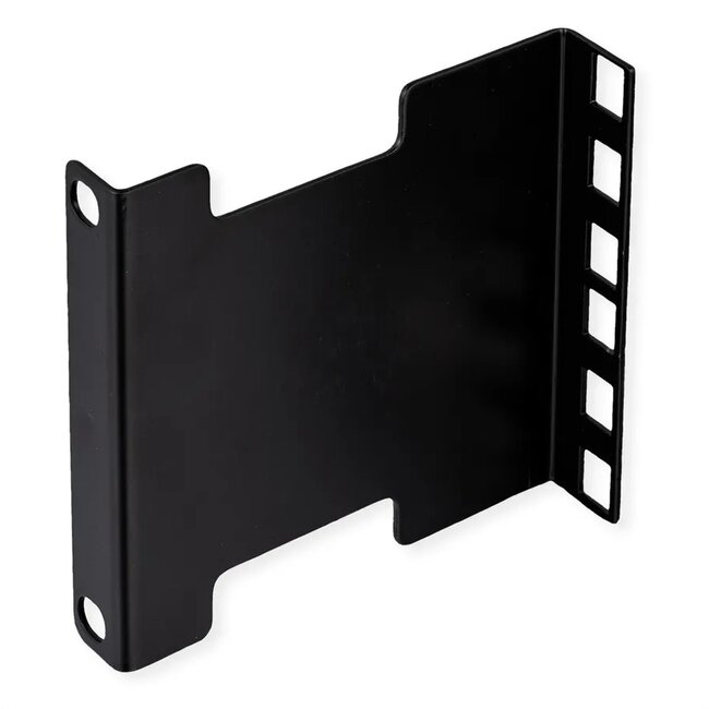 Diepte uitbreider voor 10 inch / 19 inch componenten | 10cm | 2U | zwart | 2 stuks