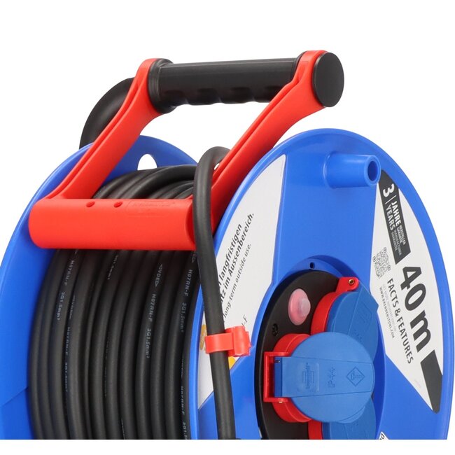 Brennenstuhl Garant bouwplaats kabelhaspel | IP44 | 3 contacten | 3x 1,50mm² | 40 meter