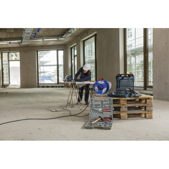 Brennenstuhl Garant bouwplaats kabelhaspel | IP44 | 3 contacten | 3x 2,50mm² | 40 meter