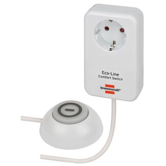 Brennenstuhl Brennenstuhl Eco-Line Comfort Switch doorvoerstekker met voetschakelaar