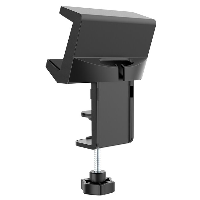 MaxTrack stekkerdoos bureaubevestiging | schroefklem | bureaublad tot 50mm | zwart