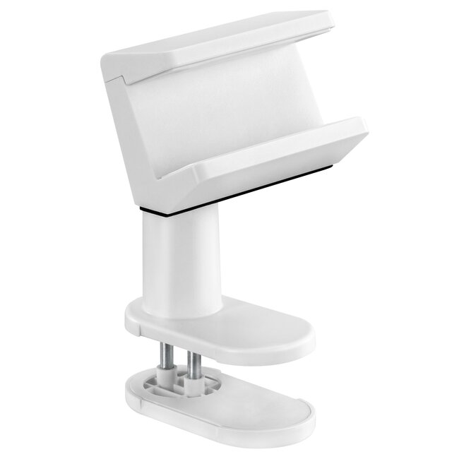 MaxTrack stekkerdoos bureaubevestiging | draaibaar | veerklem | bureaublad tot 40mm | wit