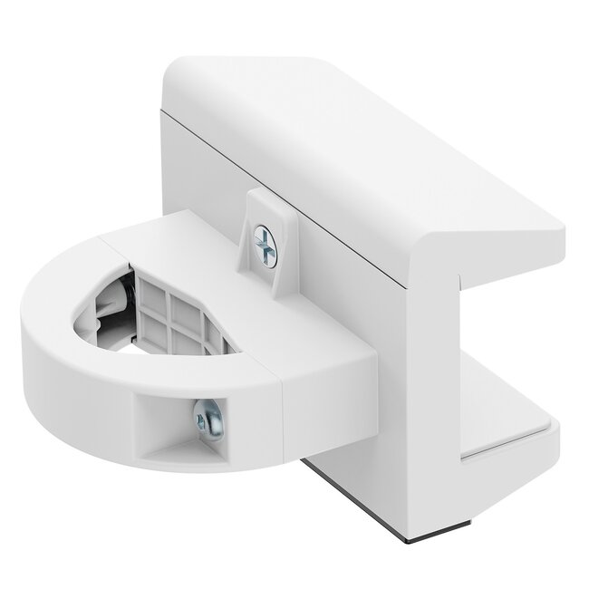 MaxTrack stekkerdoos buisbevestiging | schroefklem | buisdikte 40-90mm | wit