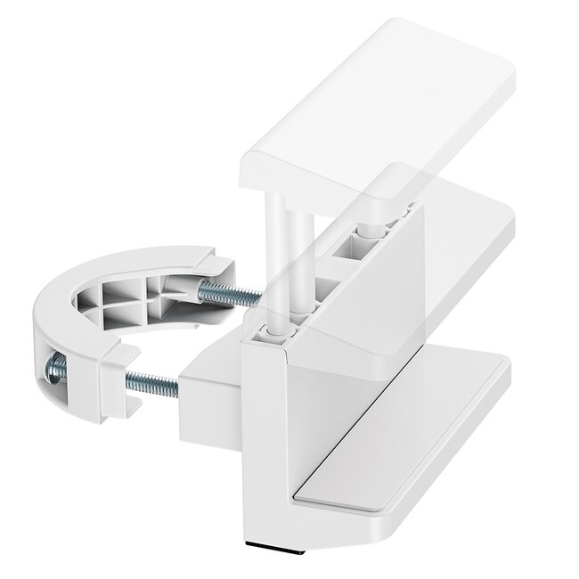 MaxTrack stekkerdoos buisbevestiging | schroefklem | buisdikte 40-90mm | wit