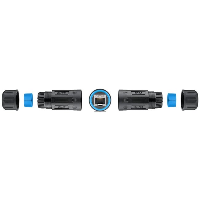 RJ45 koppelstuk | STP | CAT6a | Outdoor IP68