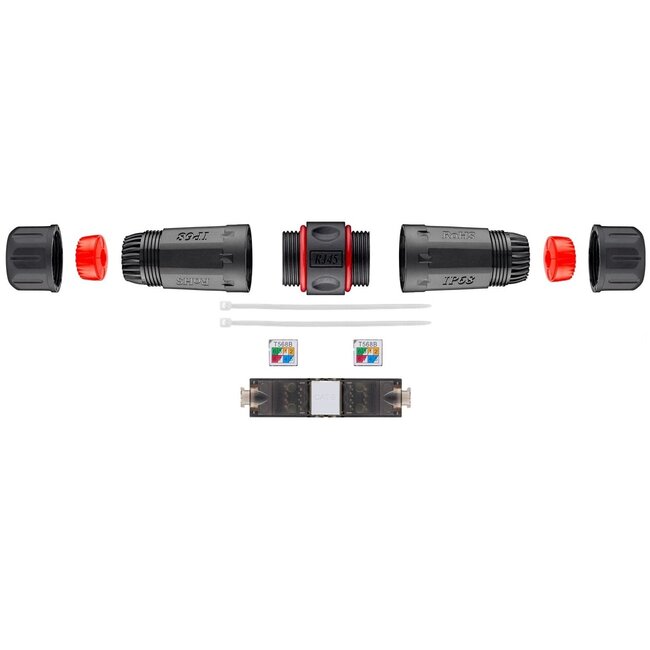 Verbindingsadapter netwerkkabel | UTP | CAT6 | Outdoor IP68