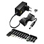 Goobay universele voedingsadapter | 5-15V | 36W | 11 pluggen | 1,8 meter