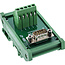 InLine® D-Sub 9 aansluitblok, stekker, schroefklem, DIN-rail