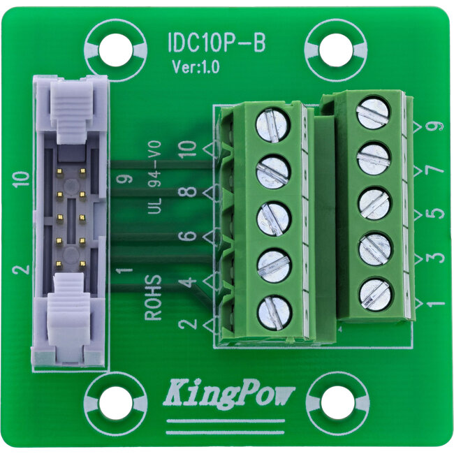InLine® IDC 10 contactdoos naar aansluitblok, 5-polig, op printplaat