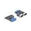 Delock USB 5 Gbps Hub 20 pin header female to 2 x USB 5 Gbps Type-E Key A female