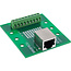 InLine® klemmenblok, RJ45 aansluiting, recht, voor DIN-rail
