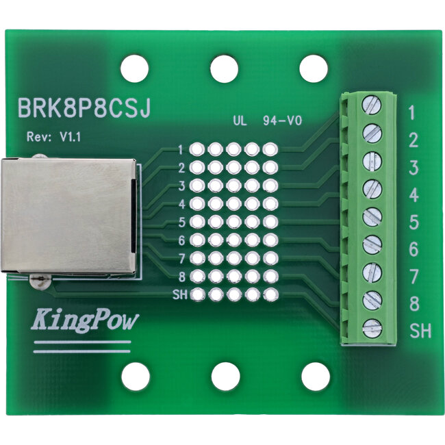 InLine® klemmenblok, RJ45 aansluiting, recht, voor DIN-rail