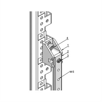 Schroff SCHROFF aardingsset voor ringverbindingen, 1900 mm, 43 U