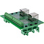 InLine® klemmenblok, 2x RJ45 aansluiting, recht, voor DIN-rail