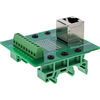 InLine® InLine® klemmenblok, RJ45-connector, naar boven, voor opzetstuk