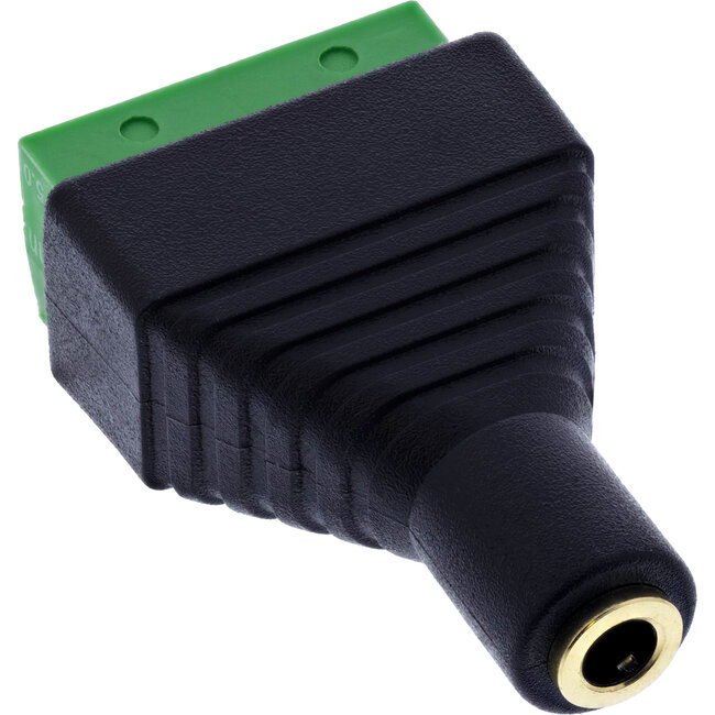 InLine® 3,5 mm stekkerbus 4-pins stereo/micro naar aansluitblok