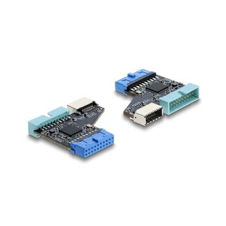 DeLOCK Delock USB 5 Gbps hub 20 pin header female to 1 x USB 5 Gbps 20 pin header male connector and Type-E Key A female
