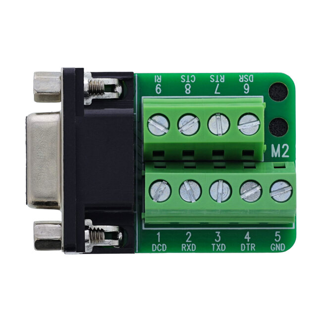 InLine® aansluitblok D-Sub 9 bus, 2-rij, schroefaansluiting, schroefzekering