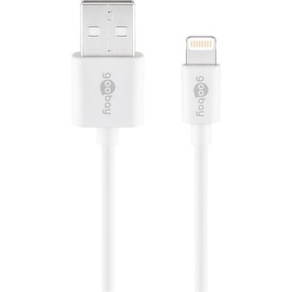 Goobay Goobay Lightning USB Charging and Sync Cable, 1 m, white