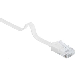 S-Impuls UTP CAT6 platte netwerkkabel | PVC | wit | 3 meter