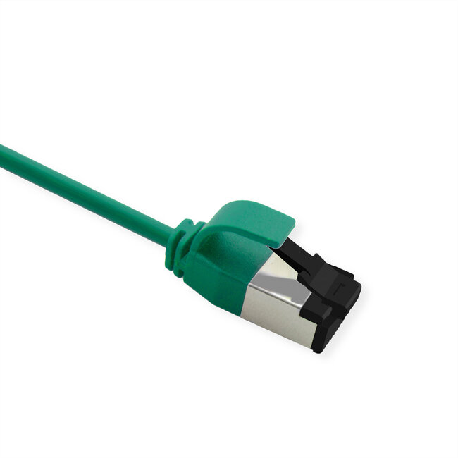 ROLINE U/FTP patchkabel Cat.8 (Klasse I), dun, LSOH, soepel draad, groen, 0,15 m