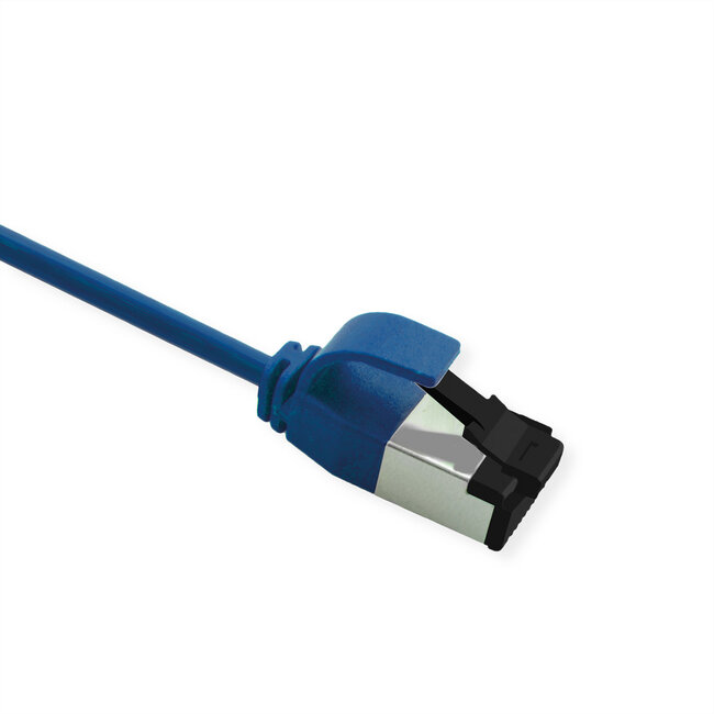 ROLINE U/FTP patchkabel Cat.8 (Klasse I), dun, LSOH, soepel draad, blauw, 0,5 m