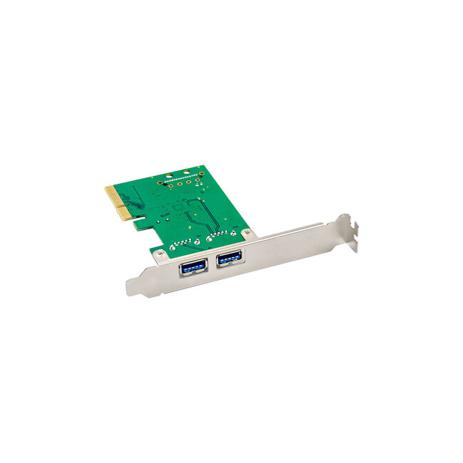 InLine® interfacekaart, 2x USB-A 3.2 Gen. 2 (10 Gb/s), PCIe x4, SATA