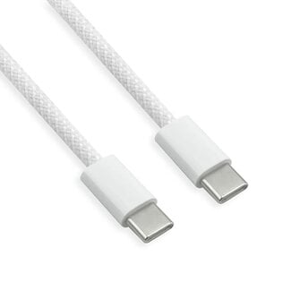 Value USB-C kabel | USB2.0 | PD 60W | nylon | wit | 2 meter