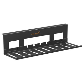 My Wall My Wall bureau kabelgoot met schroefbevestiging | 40 x 10 cm | zwart