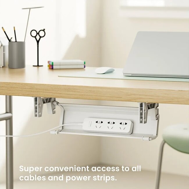 Roline Easy2Open bureau kabelgoot | 44,9 x 11,8 cm | zwart