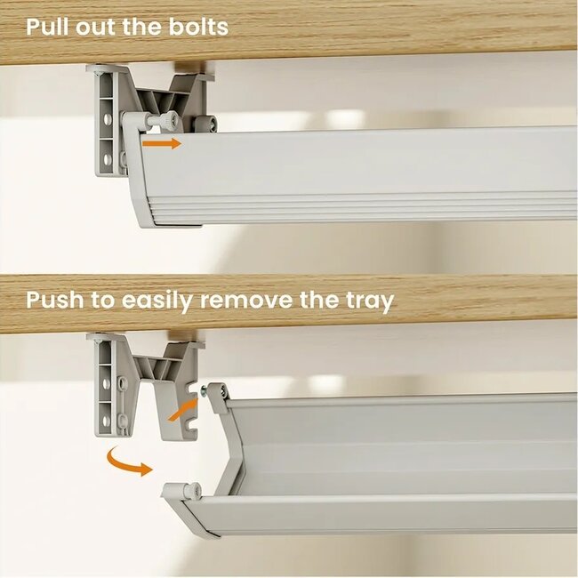 Roline Easy2Open bureau kabelgoot | 85,8 x 11,8 cm | wit