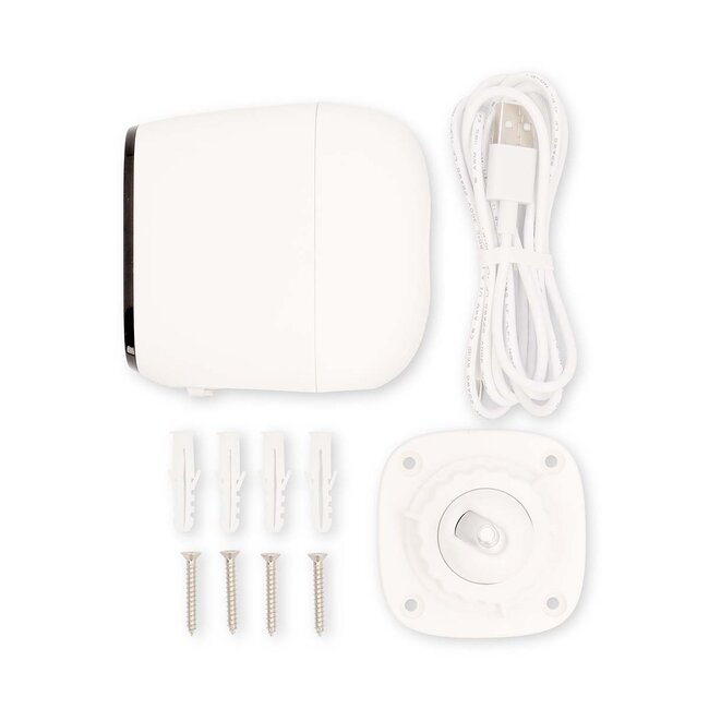 Nedis SmartLife outdoor camera met spotlight | batterijvoeding | Wi-Fi | 4MP Quad HD 1440p