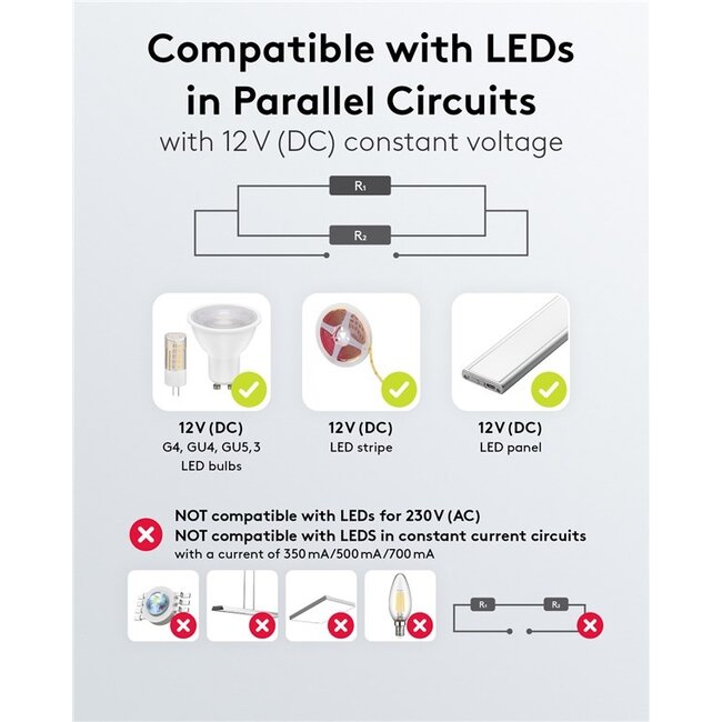 Goobay LED-transformator | 12V DC | 15W | IP20