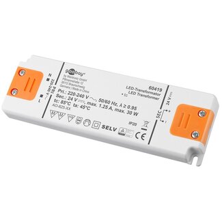 Goobay Goobay LED-transformator | 24V DC | 30W | IP20