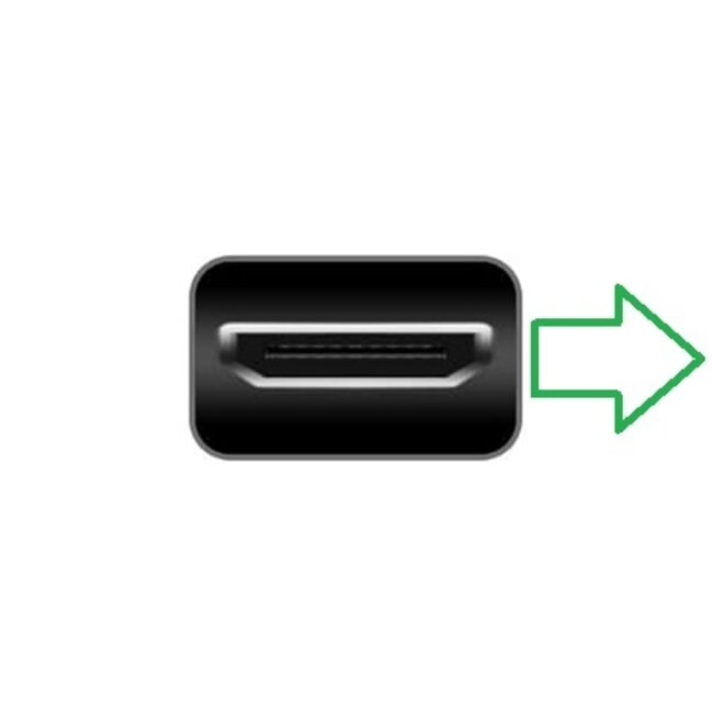 Premium Mini HDMI - HDMI adapter | haaks naar rechts | HDMI2.1 (8K 60Hz + HDR) | metaal